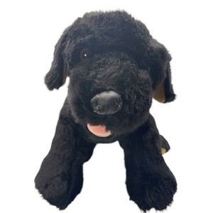 Build A Bear Black Plush LAB DOG Labrador BABW Retired  P10
